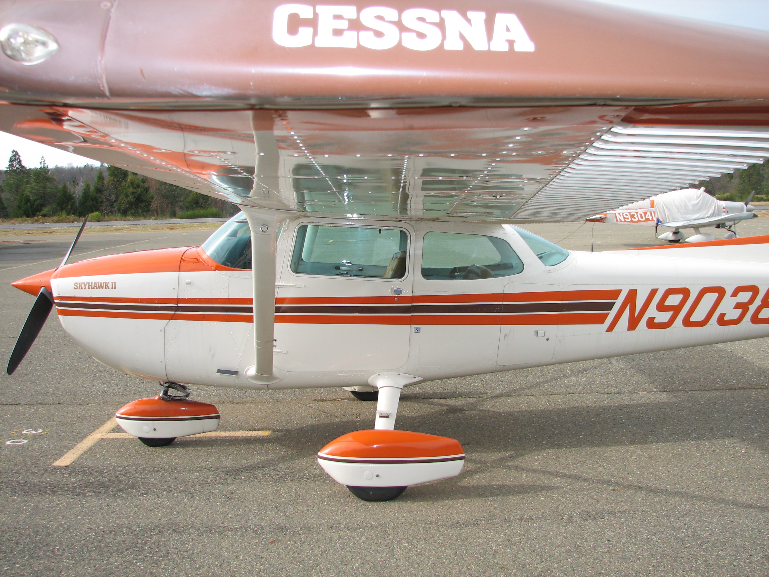 Cessna 172 N9038H - side profile